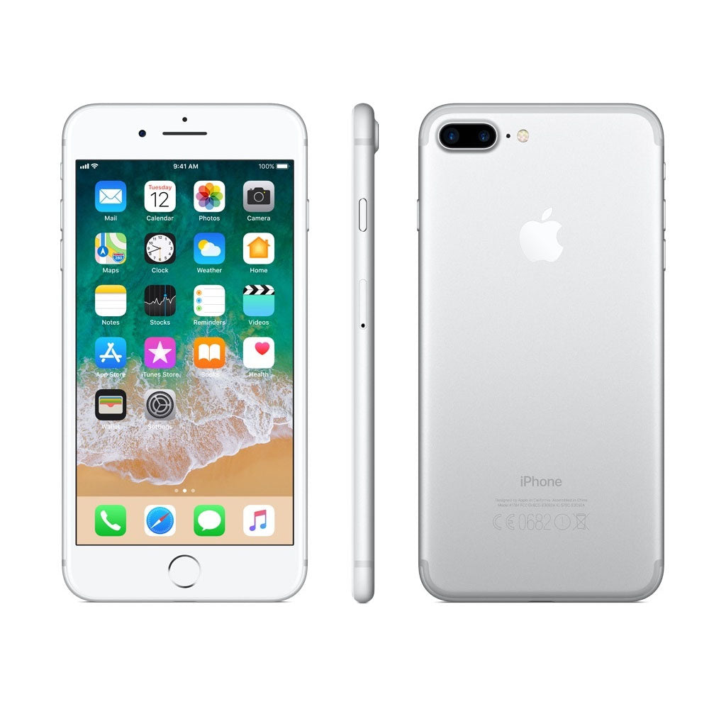 Apple Iphone 7 Plus 128GB Unlocked Silver Grade B -  gamegalleryuk