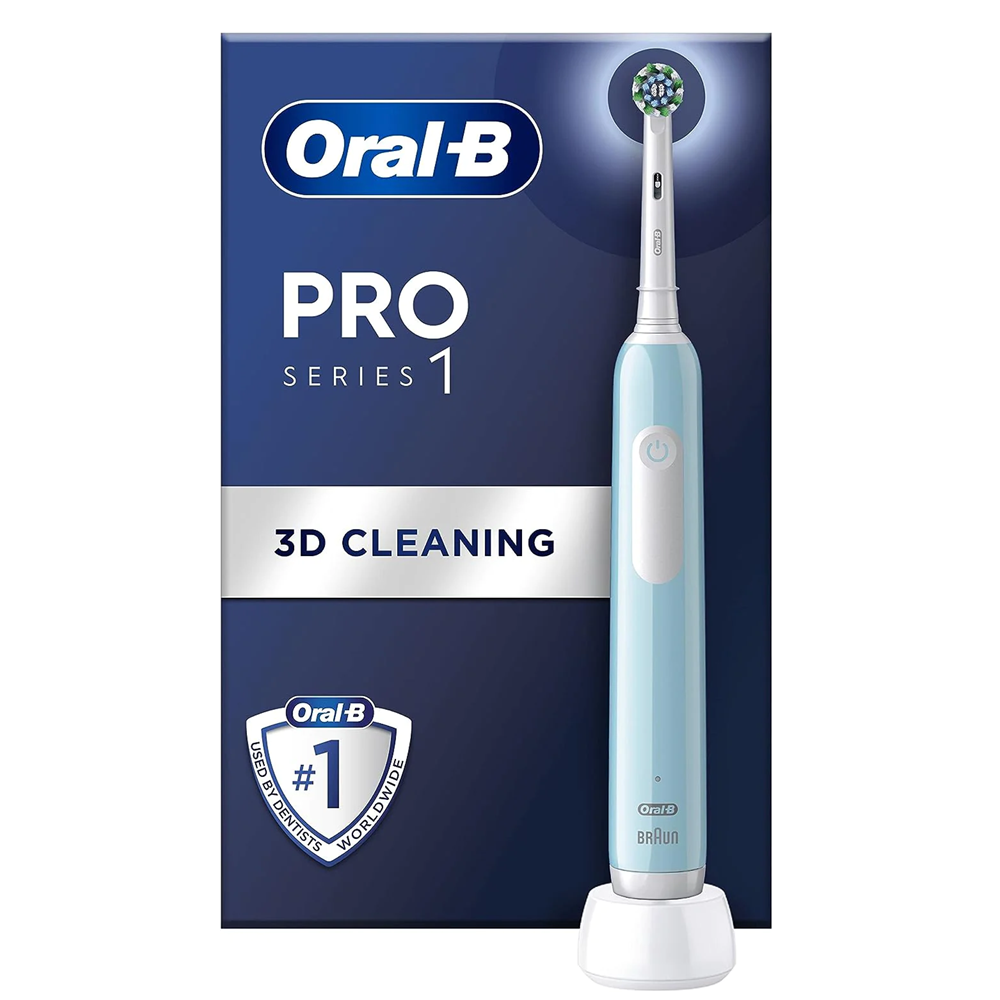 Oral-B Pro 1 Electric Toothbrush With 3D Cleaning - Blue -  gamegalleryuk