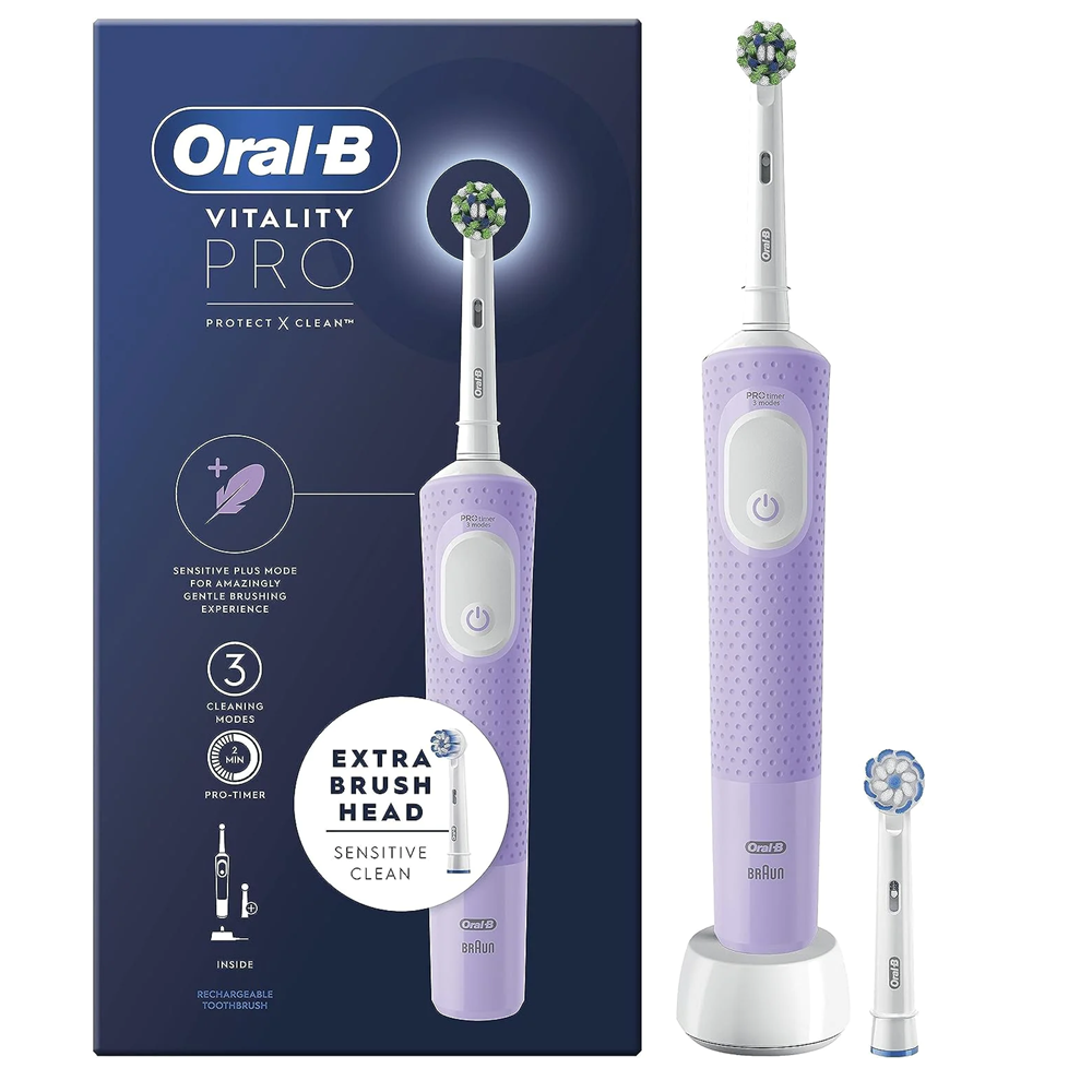 Oral-B Vitality Pro Electric Toothbrush - Purple -  gamegalleryuk