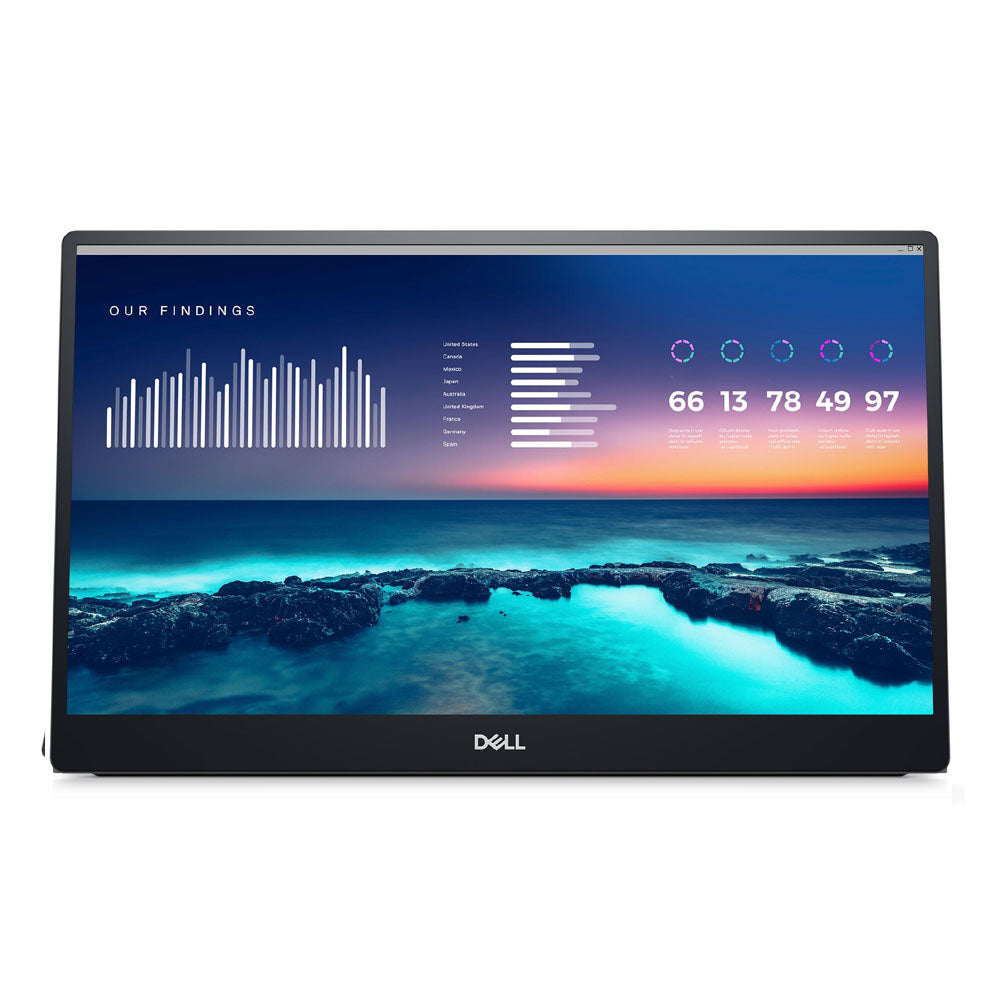 Dell 14 portable monitor - p1424h Full HD 1080P 14inch Silver Grade B